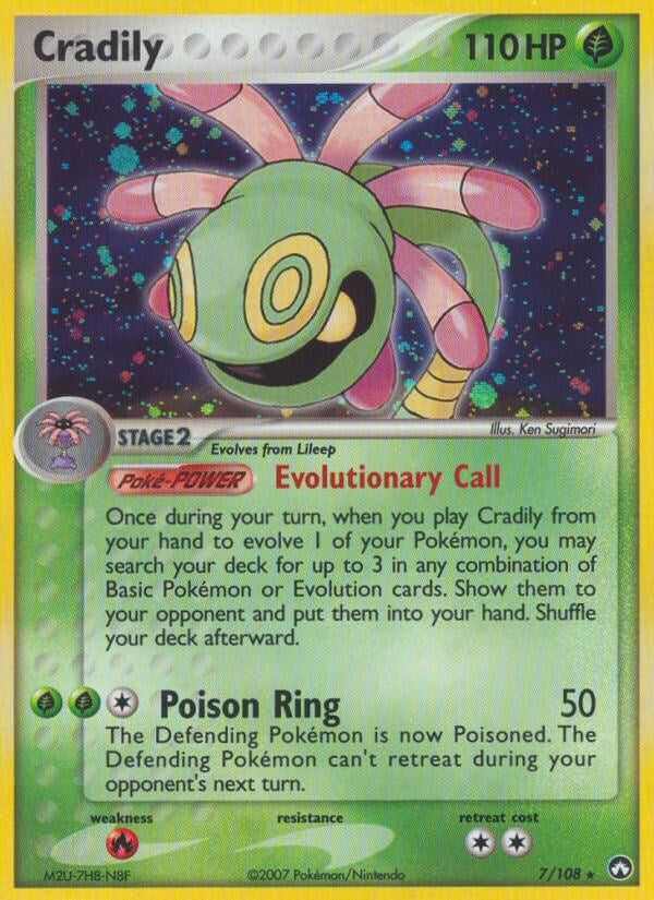 Cradily (7/108) (Stamped) [EX: Power Keepers]