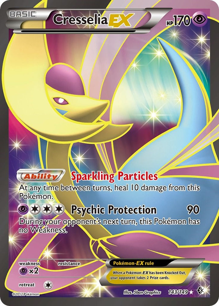 Cresselia EX (143/149) [Black & White: Boundaries Crossed]