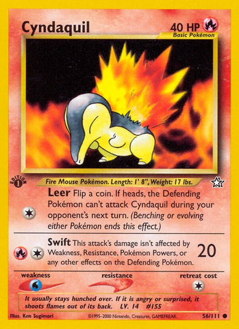 Cyndaquil (56/111) [Neo Genesis 1st Edition]