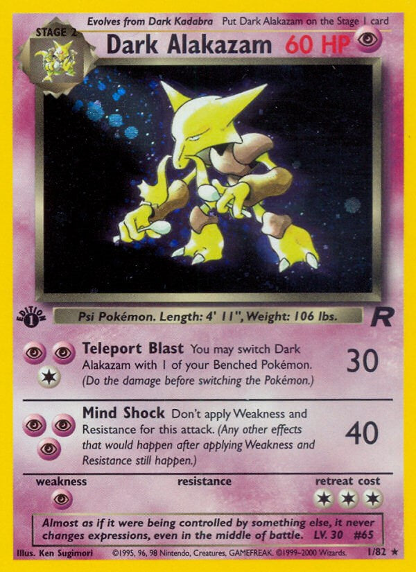 Dark Alakazam (1/82) [Team Rocket]