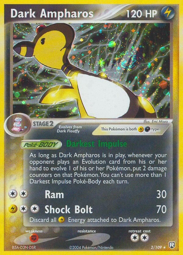 Dark Ampharos (2/109) (Stamped) [EX: Team Rocket Returns]