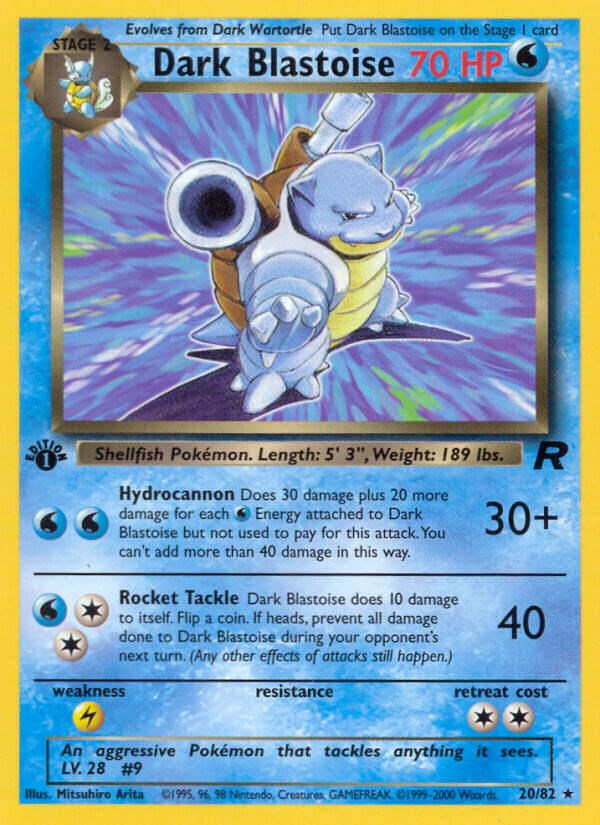 Dark Blastoise (20/82) [Team Rocket Unlimited]