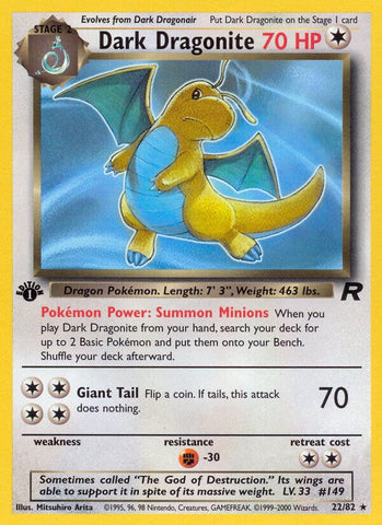 Dark Dragonite (22/82) [Team Rocket Unlimited]