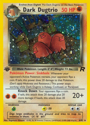 Dark Dugtrio (6/82) [Team Rocket Unlimited]