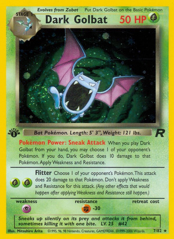 Dark Golbat (7/82) [Team Rocket Unlimited]