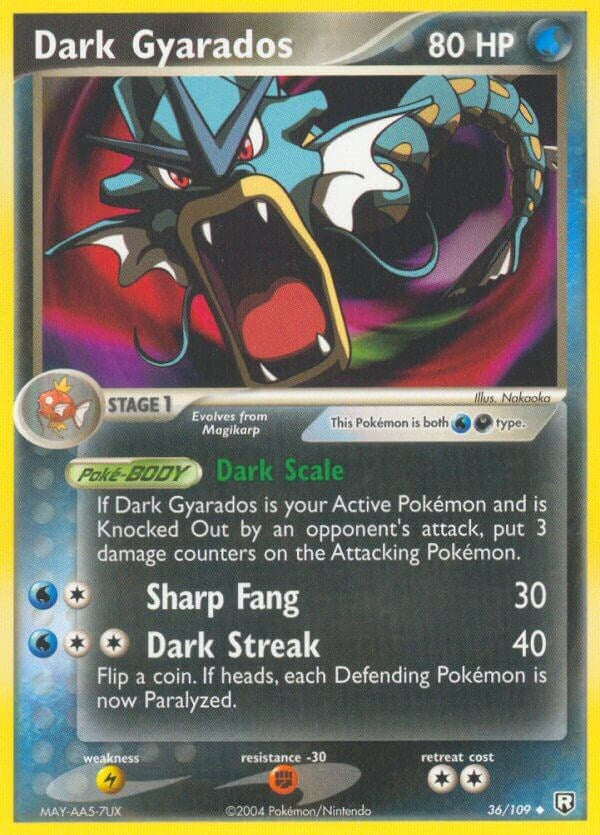 Dark Gyarados (36/109) (Stamped) [EX: Team Rocket Returns]