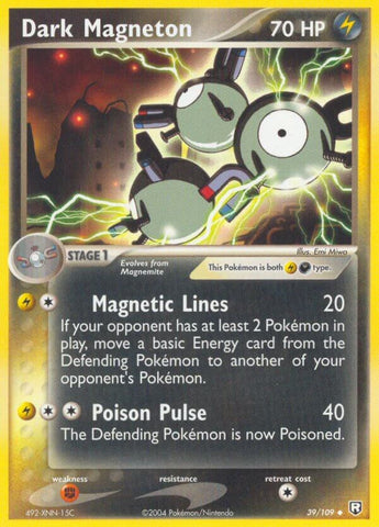 Dark Magneton (39/109) (Stamped) [EX: Team Rocket Returns]