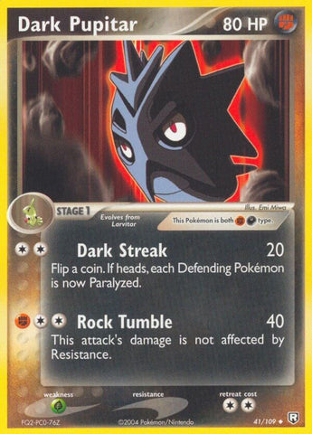 Dark Pupitar (41/109) (Stamped) [EX: Team Rocket Returns]