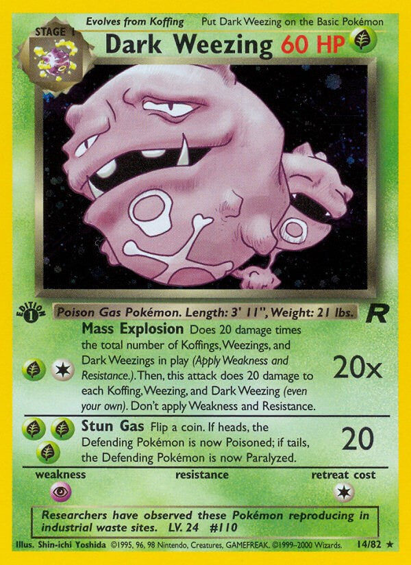 Dark Weezing (14/82) [Team Rocket Unlimited]