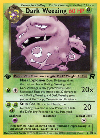 Dark Weezing (31/82) [Team Rocket Unlimited]