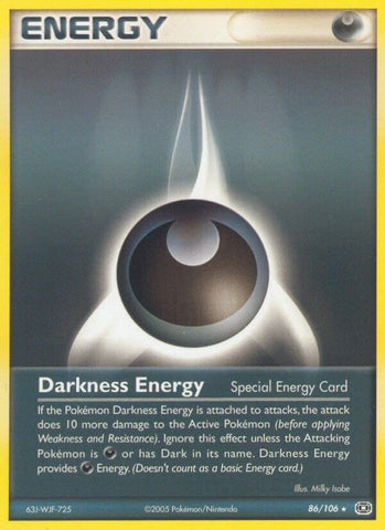 Darkness Energy (86/106) (Stamped) [EX: Emerald]