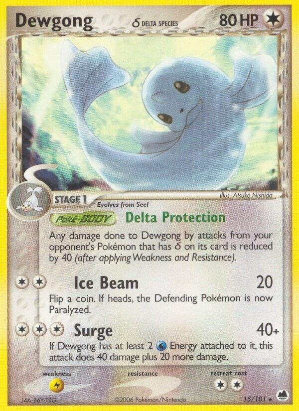 Dewgong (15/101) (Delta Species) (Stamped) [EX: Dragon Frontiers]