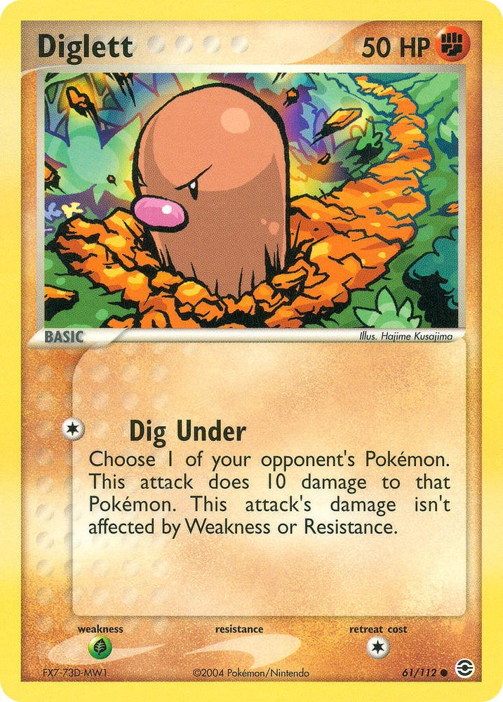 Diglett (61/112) [EX: FireRed & LeafGreen]