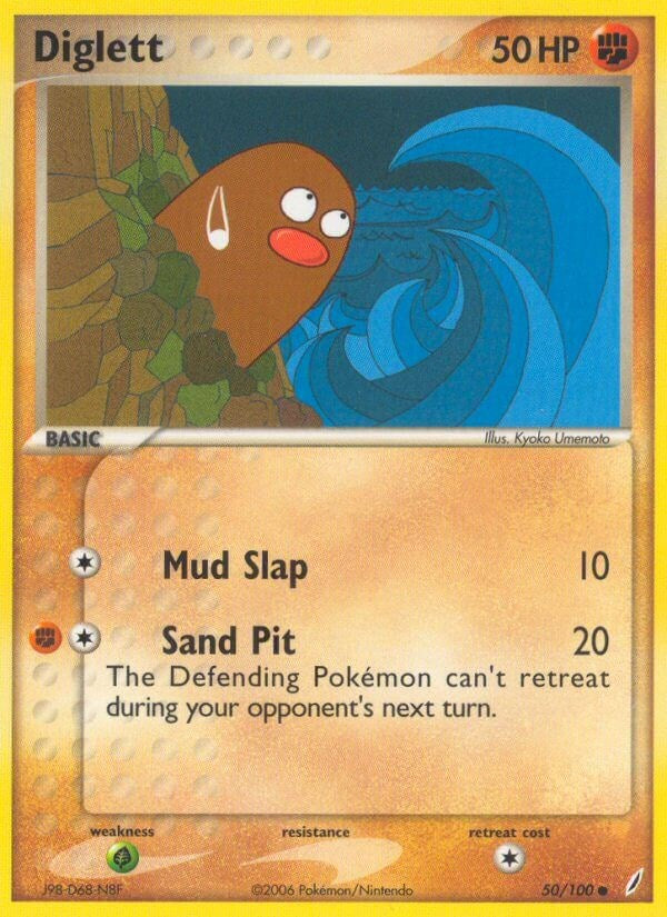 Diglett (50/100) (Stamped) [EX: Crystal Guardians]