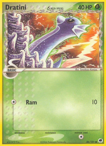 Dratini (46/101) (Delta Species) (Stamped) [EX: Dragon Frontiers]