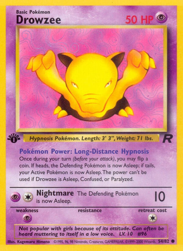 Drowzee (54/82) [Team Rocket Unlimited]