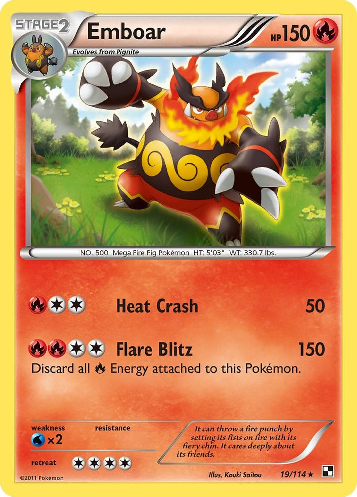 Emboar (19/114) [Black & White: Base Set]