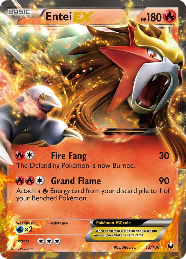 Entei EX (13/108) [Black & White: Dark Explorers]