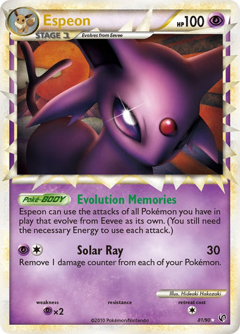 Espeon (81/90) [HeartGold & SoulSilver: Undaunted]