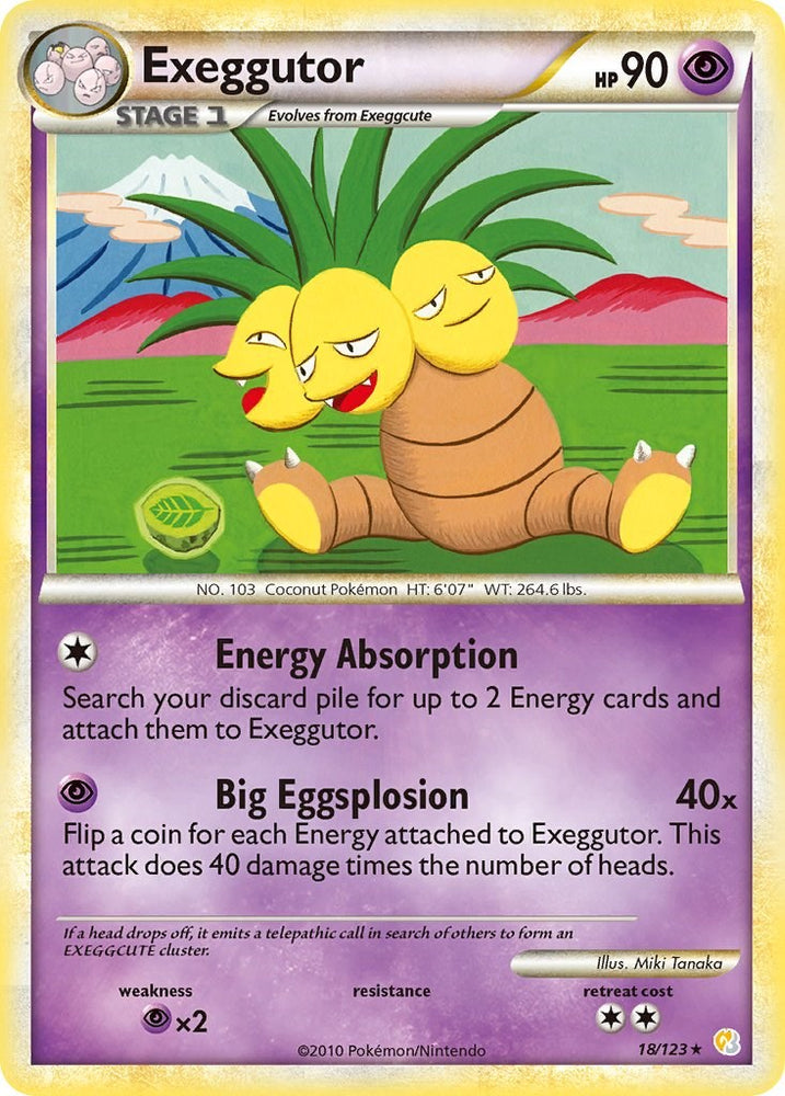 Exeggutor (18/123) [HeartGold & SoulSilver: Base Set]