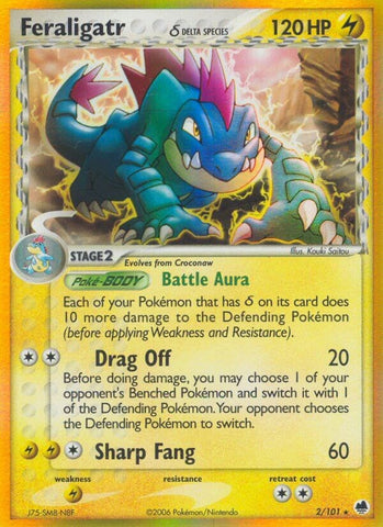 Feraligatr (2/101) (Delta Species) (Stamped) [EX: Dragon Frontiers]