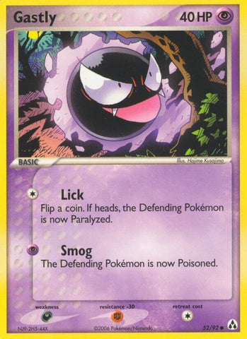 Gastly (52/92) (Stamped) [EX: Legend Maker]