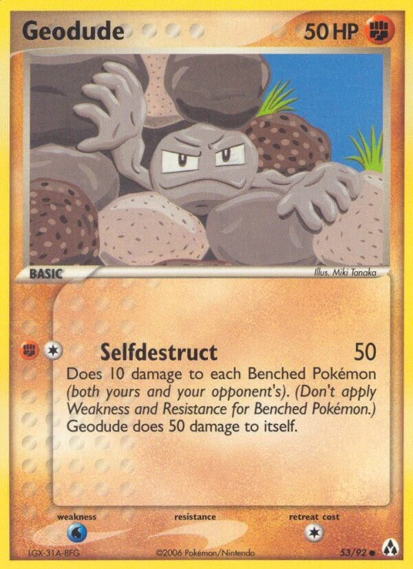 Geodude (53/92) (Stamped) [EX: Legend Maker]