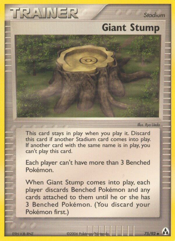 Giant Stump (75/92) (Stamped) [EX: Legend Maker]