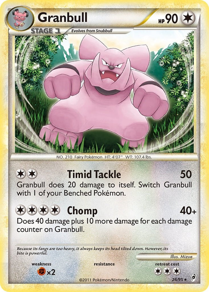 Granbull (26/95) [HeartGold & SoulSilver: Call of Legends]