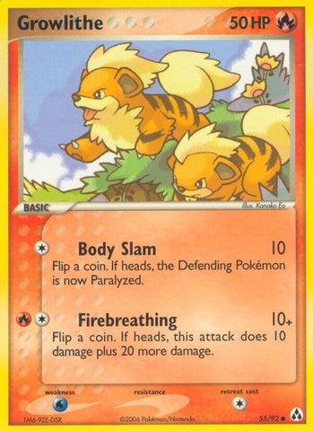 Growlithe (55/92) (Stamped) [EX: Legend Maker]