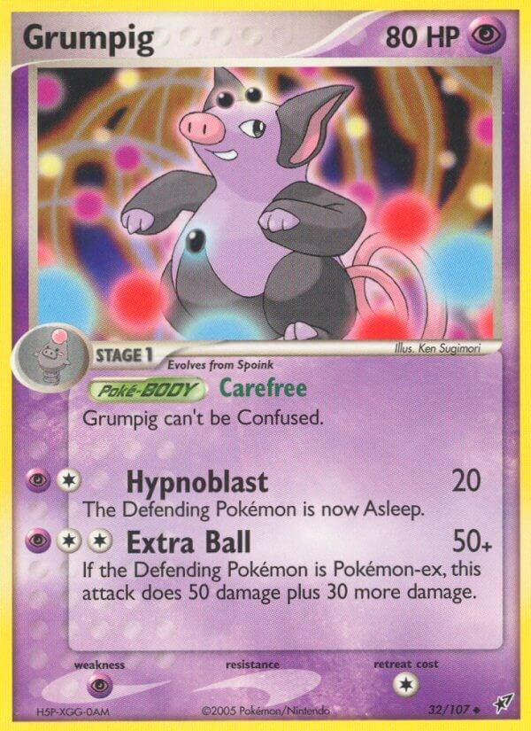 Grumpig (32/107) (Stamped) [EX: Deoxys]