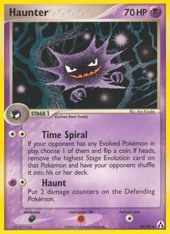 Haunter (35/92) (Stamped) [EX: Legend Maker]