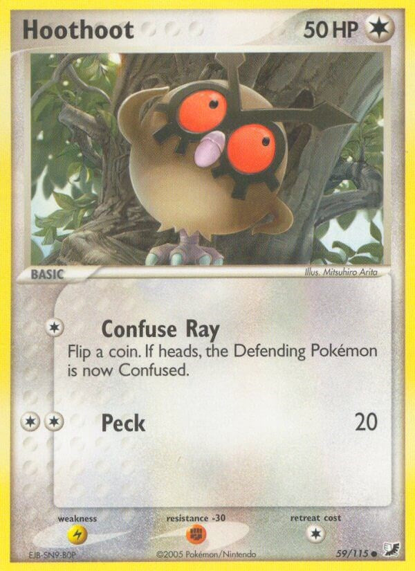 Hoothoot (59/115) (Stamped) [EX: Unseen Forces]