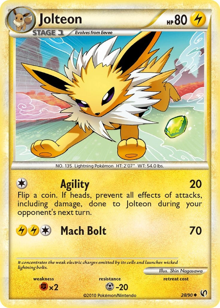 Jolteon (28/90) [HeartGold & SoulSilver: Undaunted]