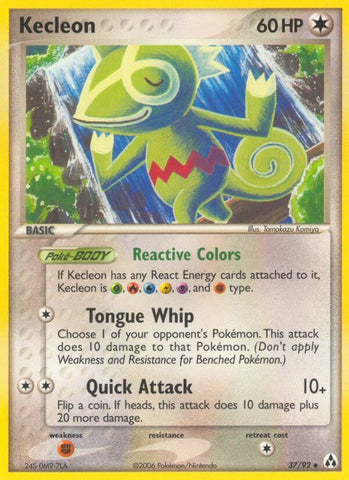 Kecleon (37/92) (Stamped) [EX: Legend Maker]