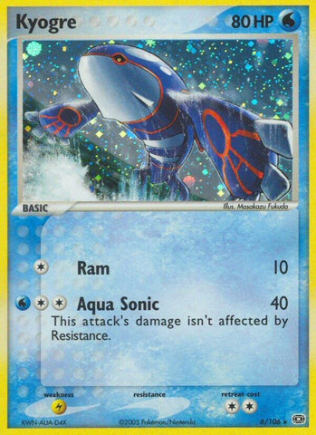 Kyogre (6/106) (Stamped) [EX: Emerald]