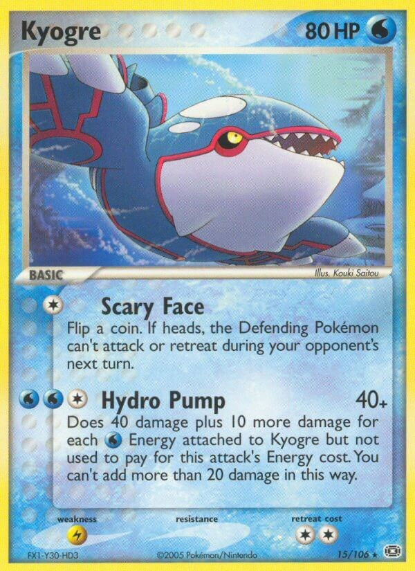 Kyogre (15/106) (Stamped) [EX: Emerald]