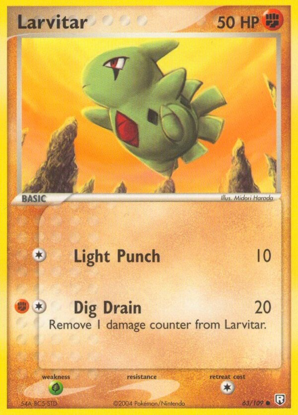 Larvitar (63/109) (Stamped) [EX: Team Rocket Returns]