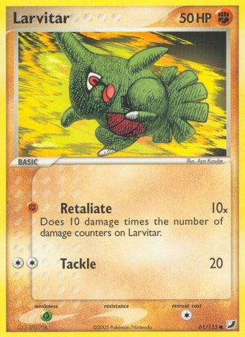 Larvitar (61/115) (Stamped) [EX: Unseen Forces]