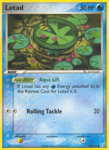 Lotad (55/100) (Stamped) [EX: Crystal Guardians]