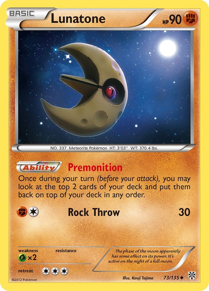 Lunatone (73/135) [Black & White: Plasma Storm]