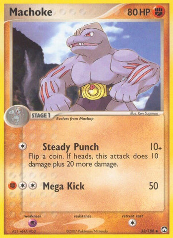 Machoke (33/108) (Stamped) [EX: Power Keepers]