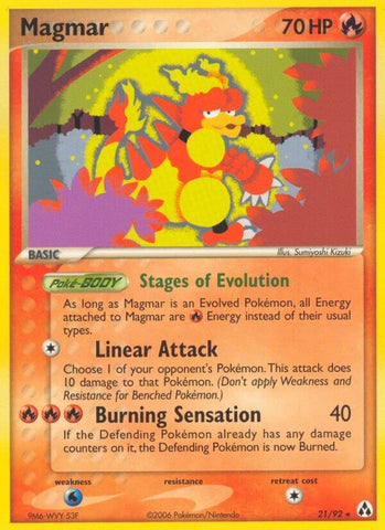 Magmar (21/92) (Stamped) [EX: Legend Maker]