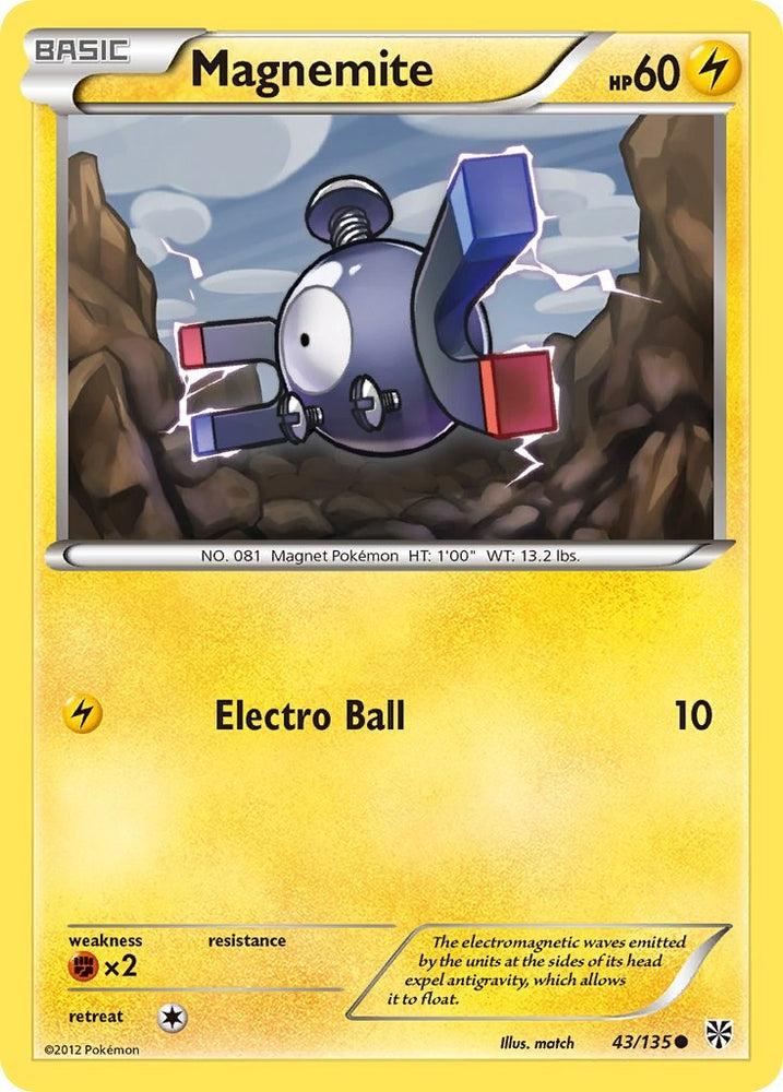 Magnemite (43/135) [Black & White: Plasma Storm]