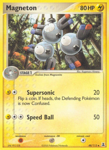 Magneton (48/113) (Stamped) [EX: Delta Species]