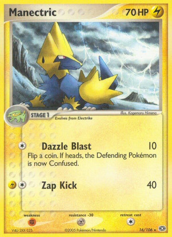 Manectric (16/106) (Stamped) [EX: Emerald]