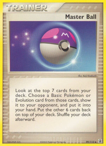 Master Ball (99/113) (Stamped) [EX: Delta Species]