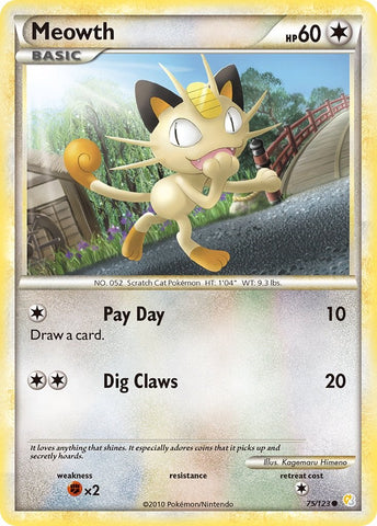 Meowth (75/123) [HeartGold & SoulSilver: Base Set]