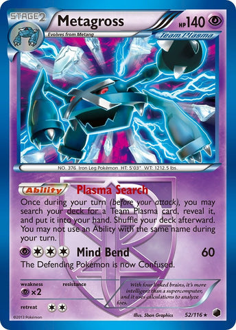 Metagross (52/116) [Black & White: Plasma Freeze]