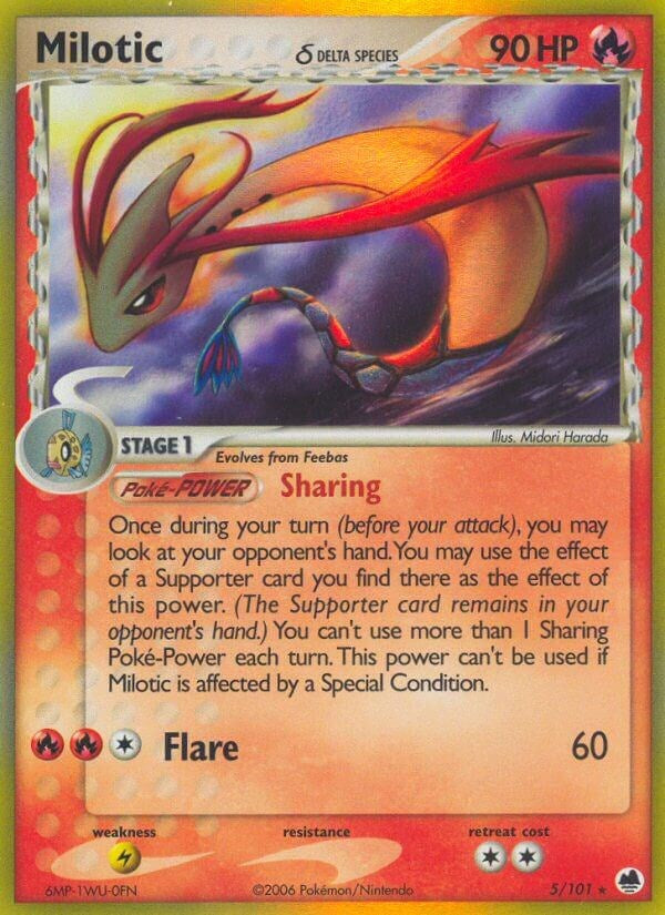 Milotic (5/101) (Delta Species) (Stamped) [EX: Dragon Frontiers]